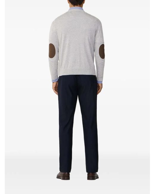 Hackett Gray Pull À Détail De Patch for men