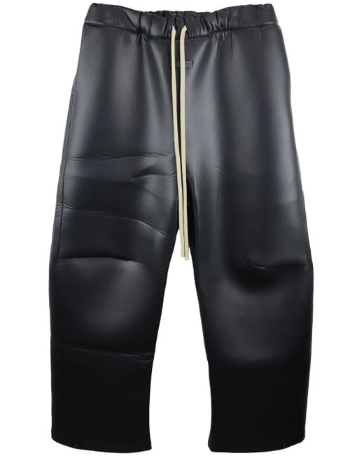 Fear Of God Blue Knee-Pleat Wide-Leg Pants for men