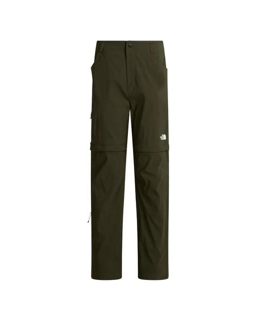 The North Face Green Exploration Straight Convertible Trousers
