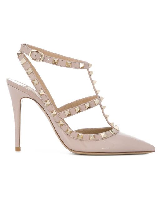 valentino rockstud leather pumps