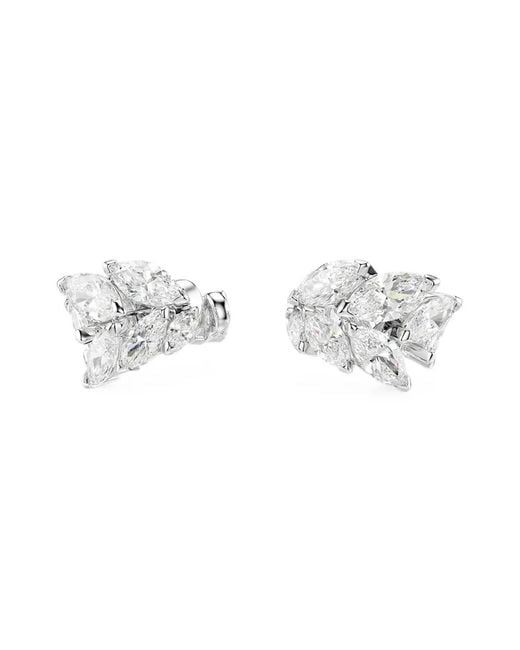 Swarovski White Crystal-Embellished Ear Cuffs