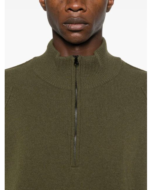 C P Company Green Wool Sweater for men