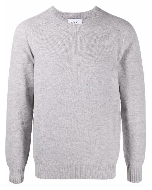 Pull À Bords Nervurés D4.0 pour homme en coloris Gray