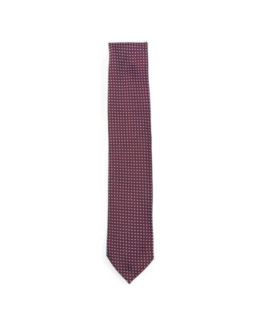 Zegna Purple Micro-Patterned Silk Tie for men