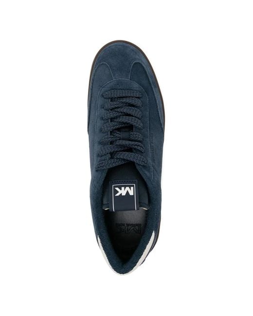 Michael Kors Blue Wilton Suede Sneakers for men