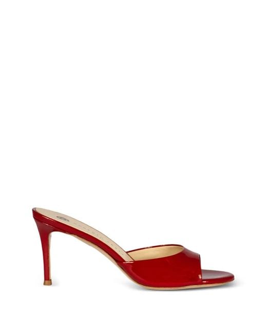 Roberto Festa Red Boa Round-Toe Sandals