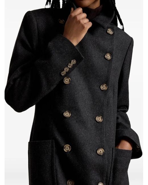 Polo Ralph Lauren Black Double-Breasted Coat