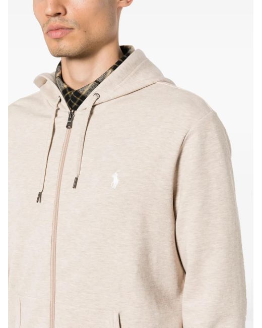Polo Ralph Lauren Natural Polo Pony Jersey Zip-Up Hoodie for men
