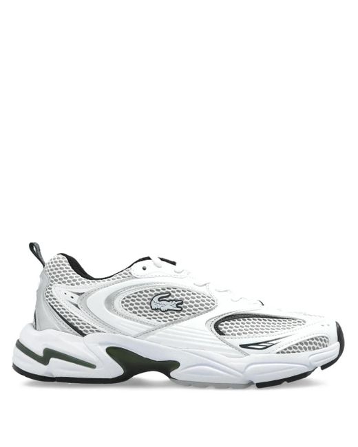 Lacoste White Storm 96 2K Mesh-Panelled Sneakers
