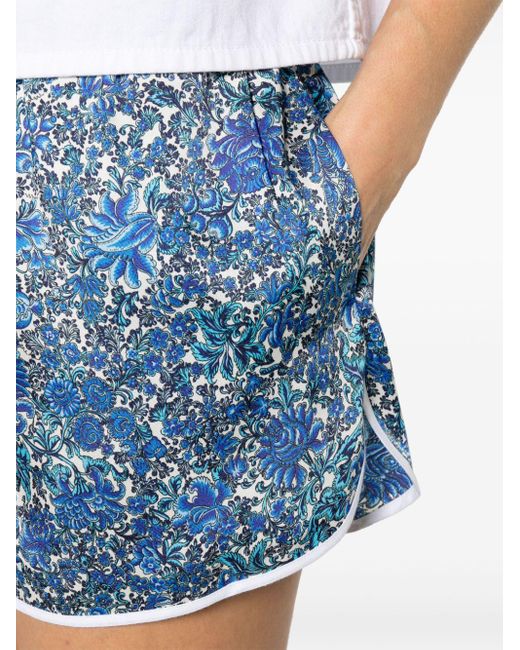 Pantalones cortos con estampado floral Sandro de color Blue