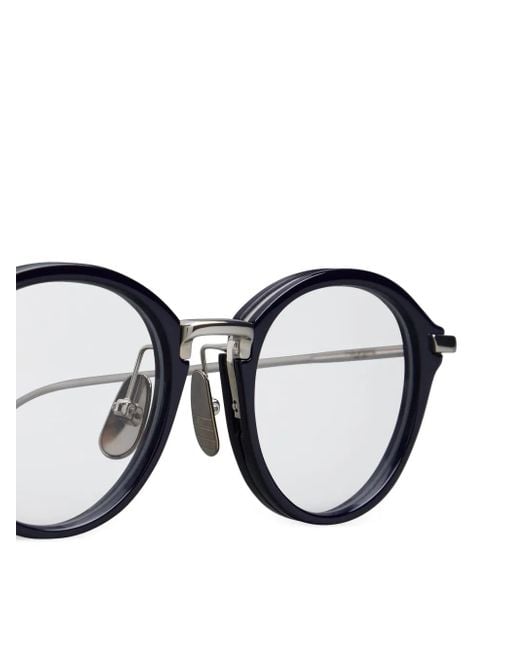 Thom Browne Multicolor Tortoiseshell Pantos-Frame Glasses