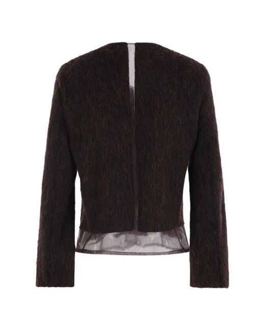 Ter Et Bantine Black Tulle-Insert Jacket