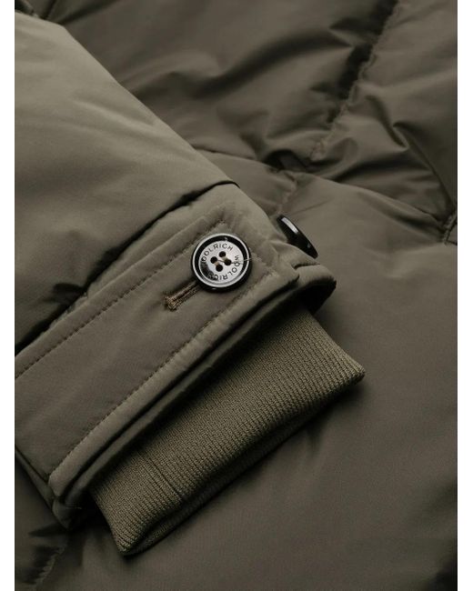 Woolrich フーデッドパデッドコート Green
