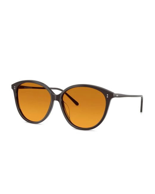 Oliver Peoples Brown Round-Frame Sunglasses