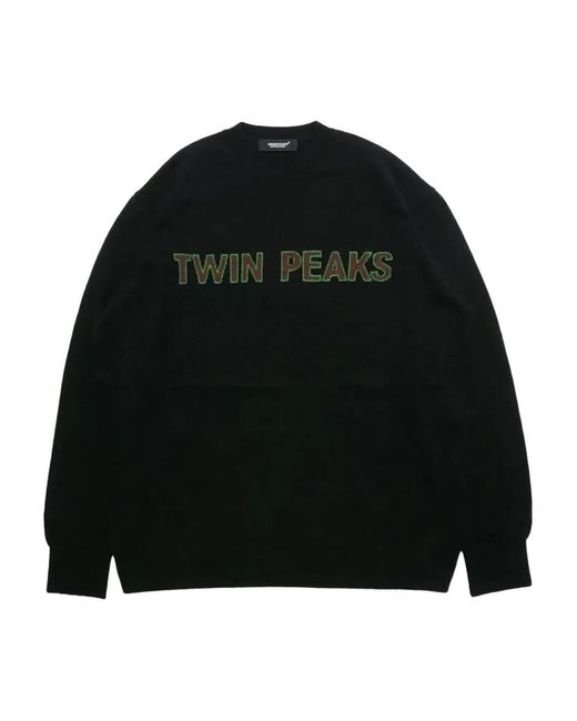 Undercover Black Twin Peaks Sweatshirt for men