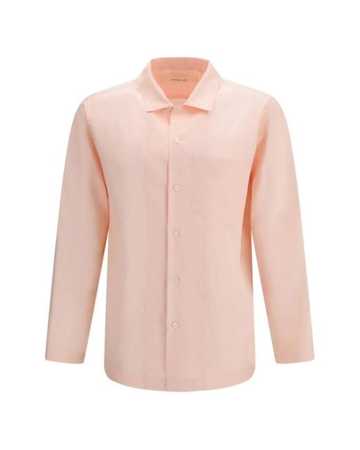 Umit Benan Pink Havana Chest-Pocket Shirt for men