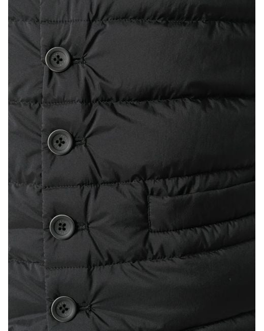 Herno Black Padded Waistcoat for men