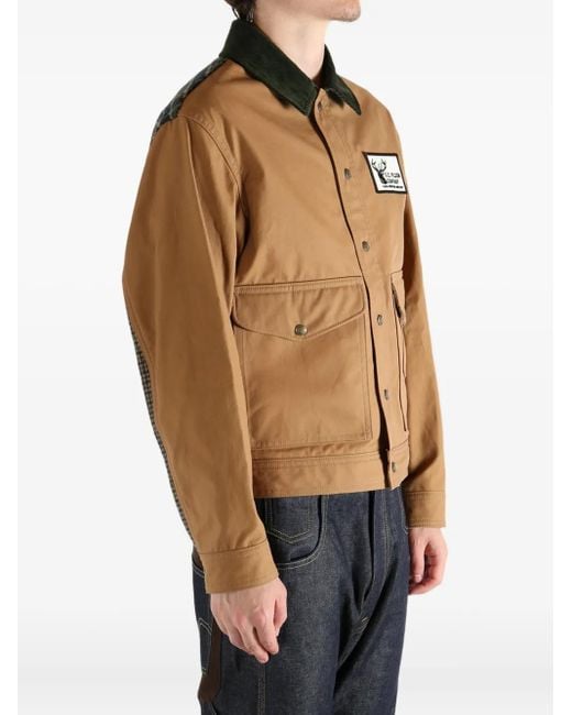 Filson Deck patchwork panelled jacket Junya Watanabe de hombre de color Brown