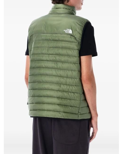 The North Face Green Quilted Zip-Up Gilet for men