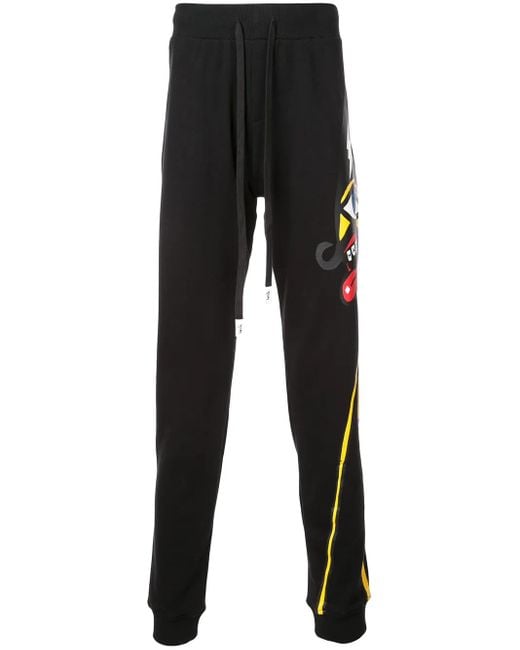Haculla Black Nyc Drama Track Trousers for men
