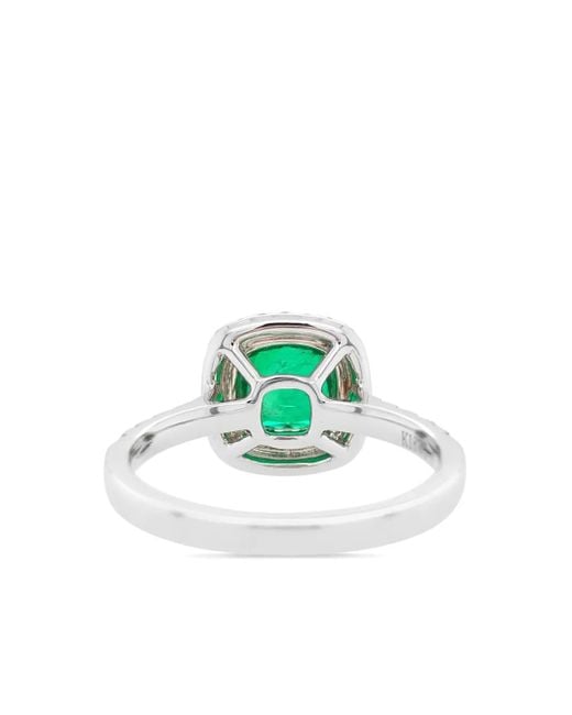 HYT Jewelry ダイヤモンド&エメラルド リング 18kゴールド Green