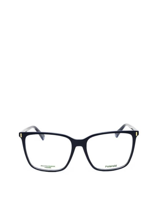 Polaroid Black Rectangle-Frame Glasses