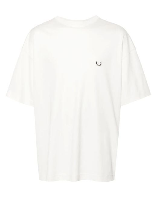 Mugler White Pierced T-Shirt for men