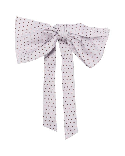 Etro Natural Polka Dot-Print Silk Bow Tie