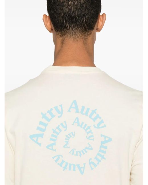 Autry Natural Langarmshirt mit Schlaufen-Grafik