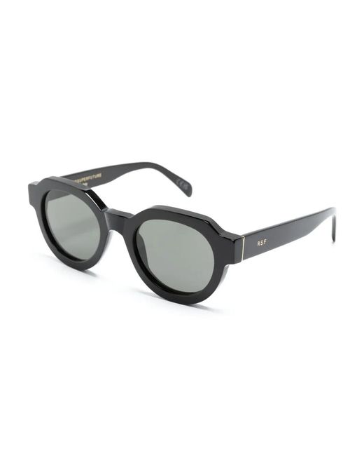 Retrosuperfuture Black Vostro Round-Frame Sunglasses