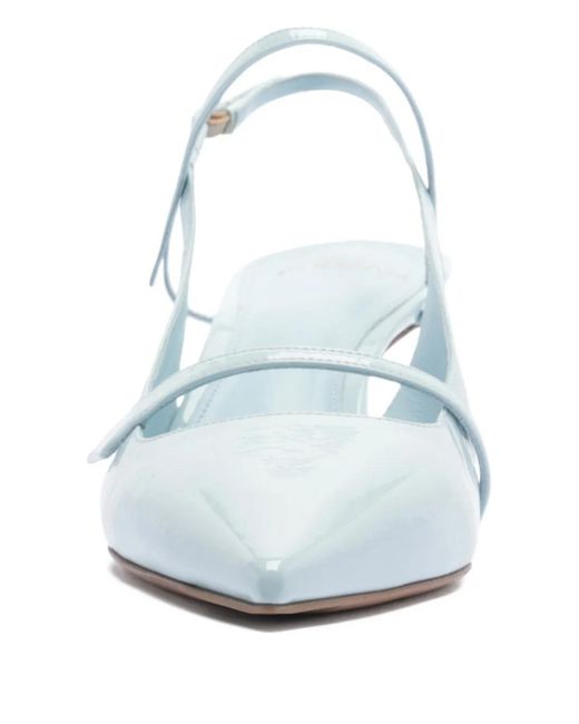 Alexandre Birman White 60Mm Tita Pointed-Toe Pumps