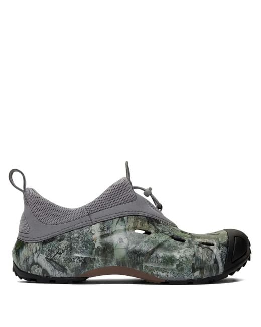 CROCSTM Black Quick Trail Low "Mossy Oak Elements Walnut" Clogs for men