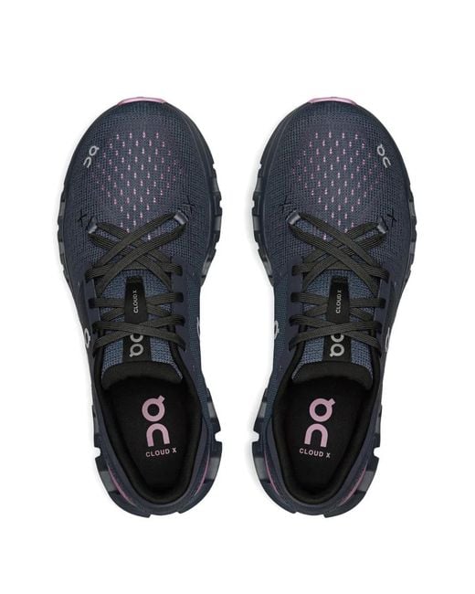 On Shoes Blue Cloud X Running Sneakers