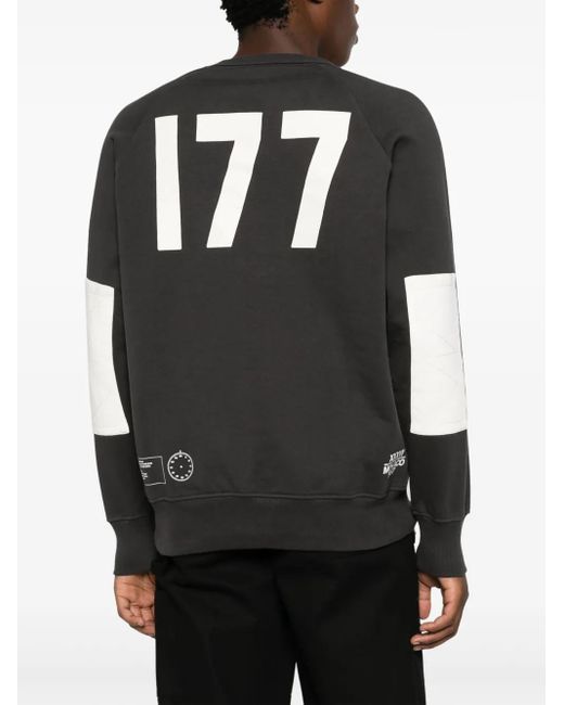 Sudadera No.177 con número estampado Deus Ex Machina de hombre de color Black