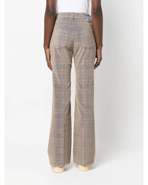 McQ Alexander McQueen Gray High-Waisted Flared Pants