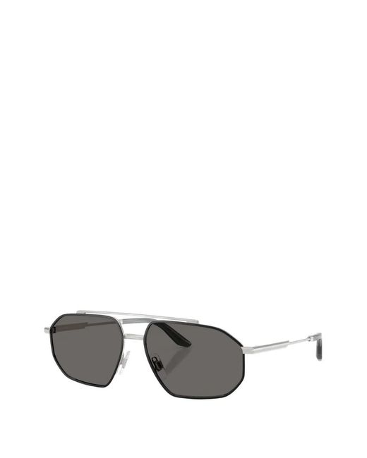 Dolce & Gabbana Gray Geometric Frames Sunglasses for men