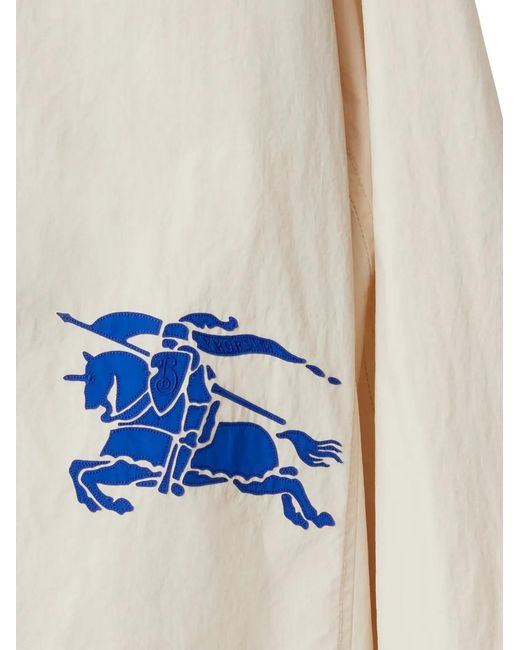 Burberry Natural Equestrian Knight-Motif Hooded Jacket for men