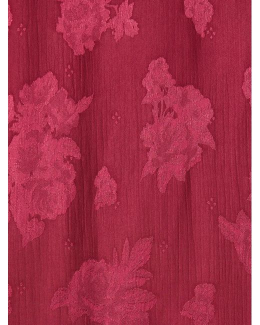 LaDoubleJ Red Floral Pattern Shirt