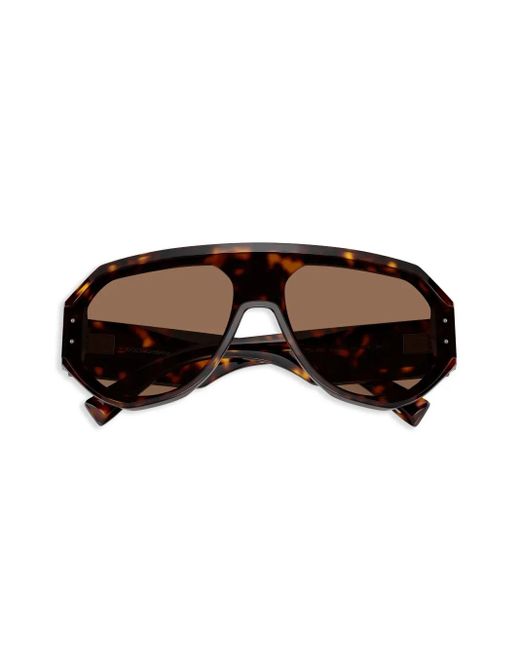 Occhiali Da Sole Con Montatura Stile Pilota di Dolce & Gabbana in Brown da Uomo
