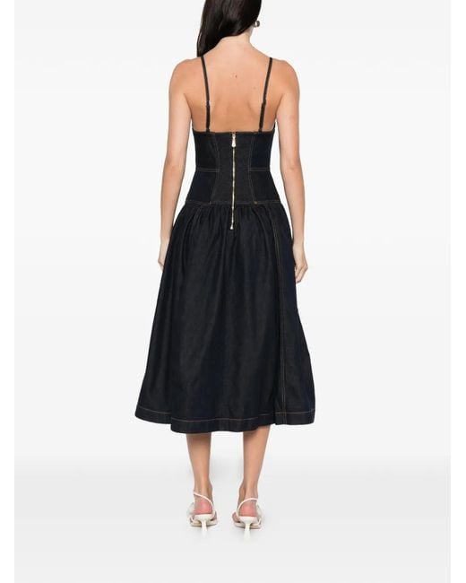 Zimmermann Blue Sleeveless Denim Midi Dress