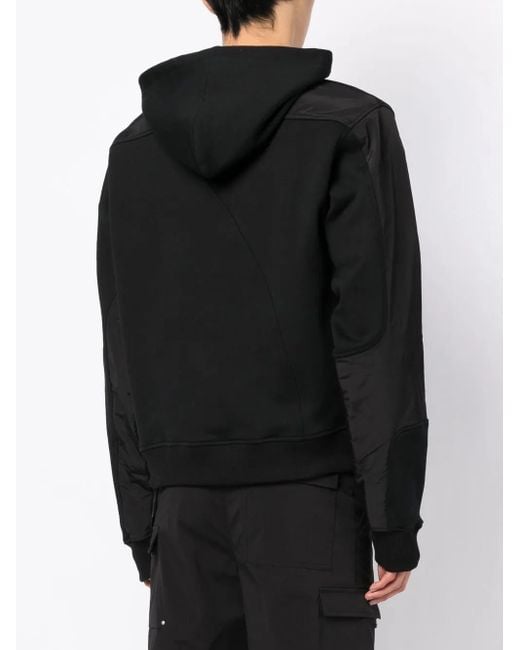 HELIOT EMIL Black Half-Zip Cotton Sweatshirt for men