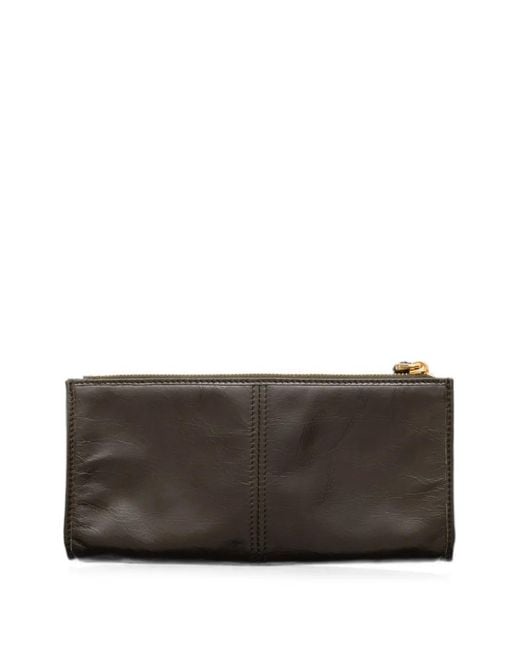 Prada Gray Leather Pouch