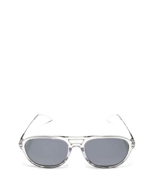 Gucci White Specialized-Fit Navigator Sunglasses for men