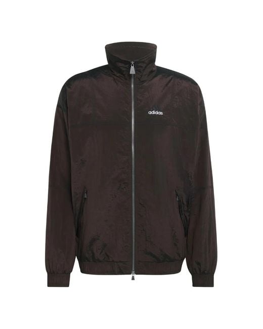 Adidas Black Equipment Zip-Up Track Jacket for men