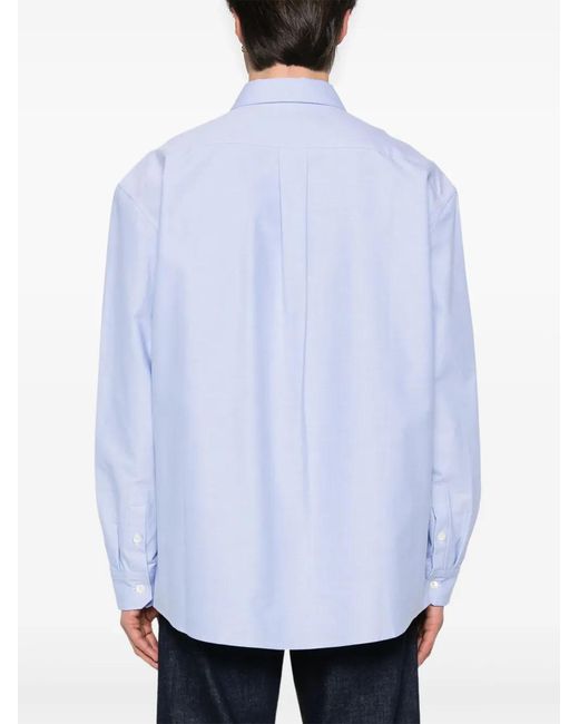 Marni White Logo-Embroidered Shirt for men