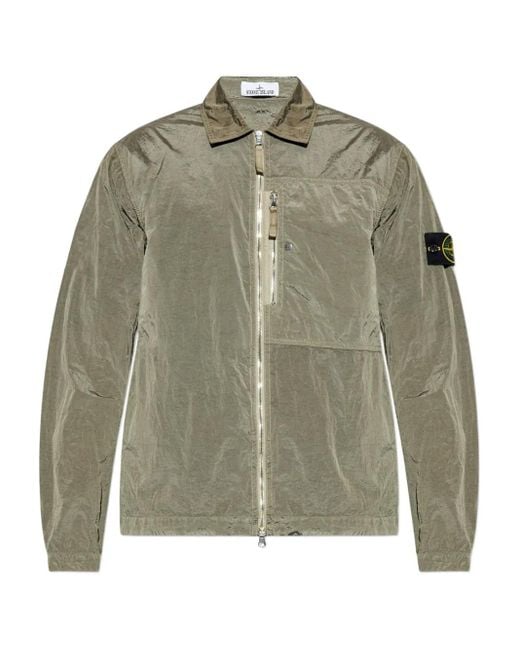 Surchemise À Fermeture Zippée Stone Island pour homme en coloris Green
