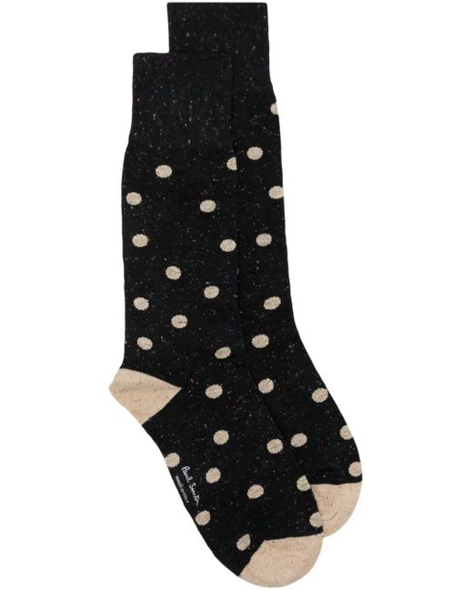 Paul Smith Socken mit Polka Dot-Intarsie in Black für Herren