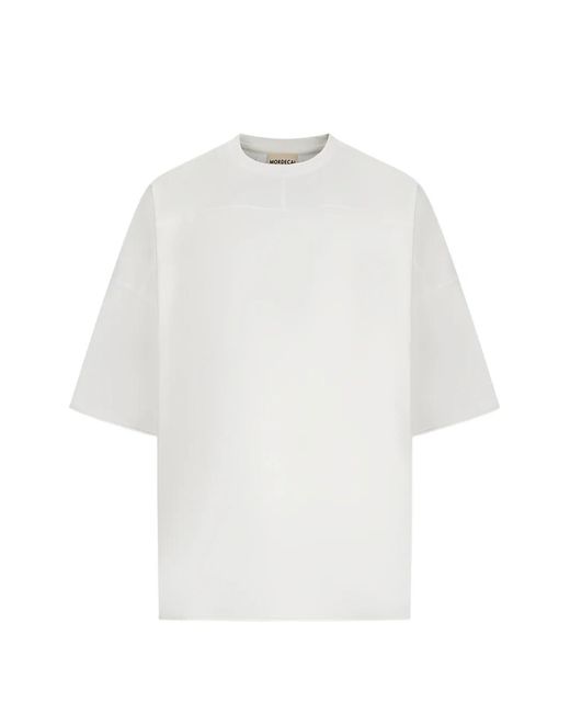 Mordecai White Panelled T-Shirt for men