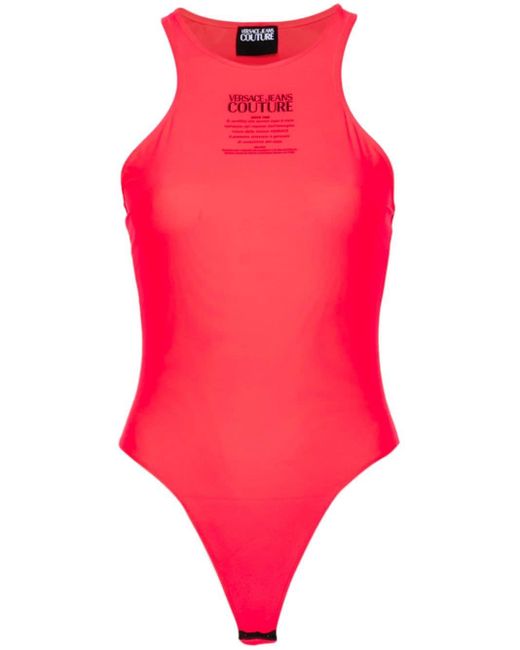 Body à dos nageur Versace en coloris Red