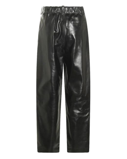 Givenchy Gray Leather Trousers